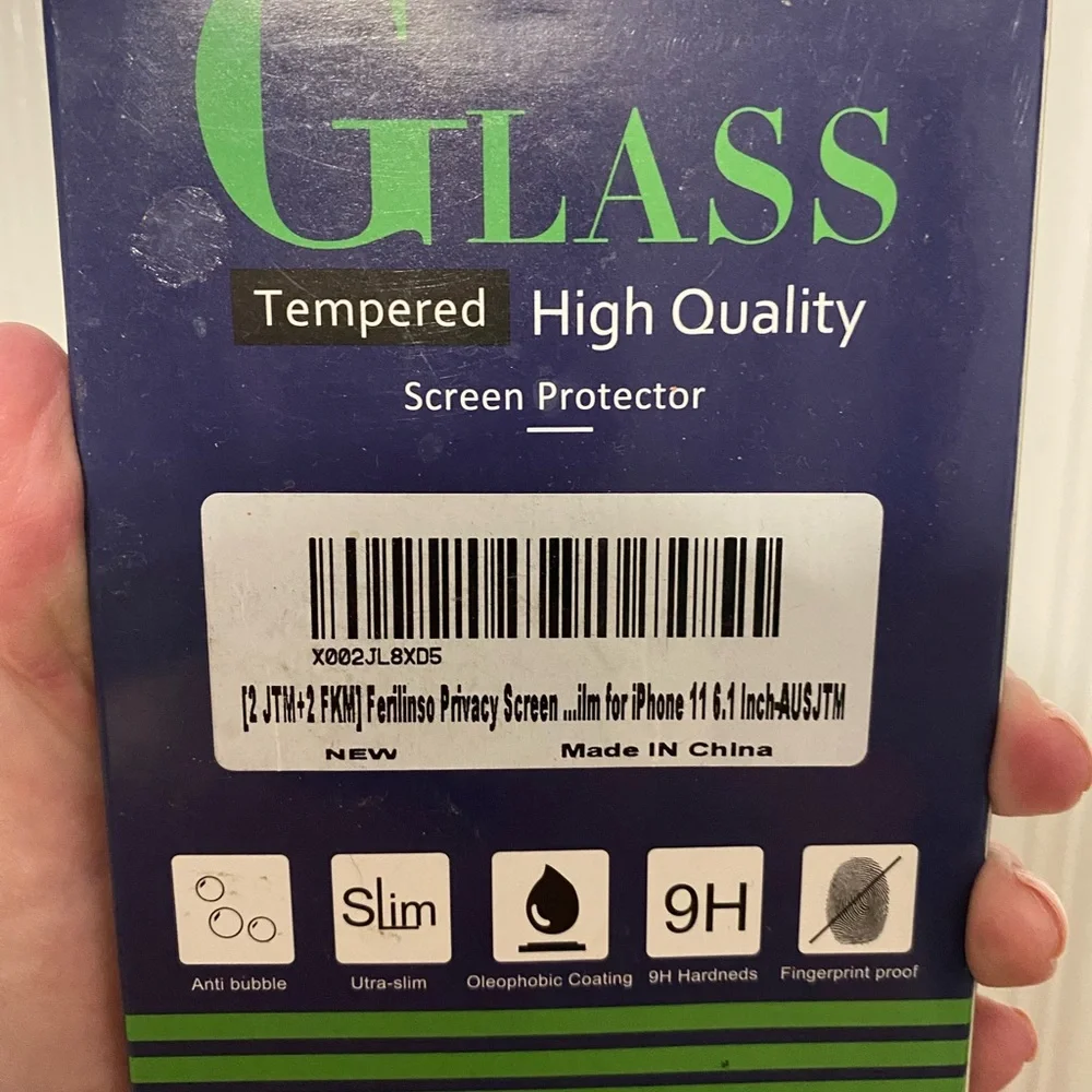 Tempered Glass Screen Protector - Blue